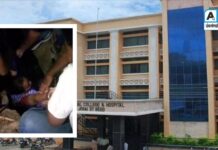 ‘स्वाराती’ परिसरातील उघड्या ड्रेनेजमुळे अपघात : महिला – चिमुरडी थोडक्यात बचावल्या, वाचा…!