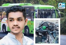 लोखंडीसावरगाव जवळ भीषण अपघात : बस – दुचाकीच्या धडकेत एकुलत्या एक मुलाचा मृत्यू…!