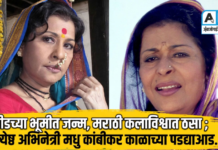 बीडच्या भूमीत जन्म, मराठी कलाविश्वात ठसा ; ज्येष्ठ अभिनेत्री मधु कांबीकर काळाच्या पडद्याआड…!